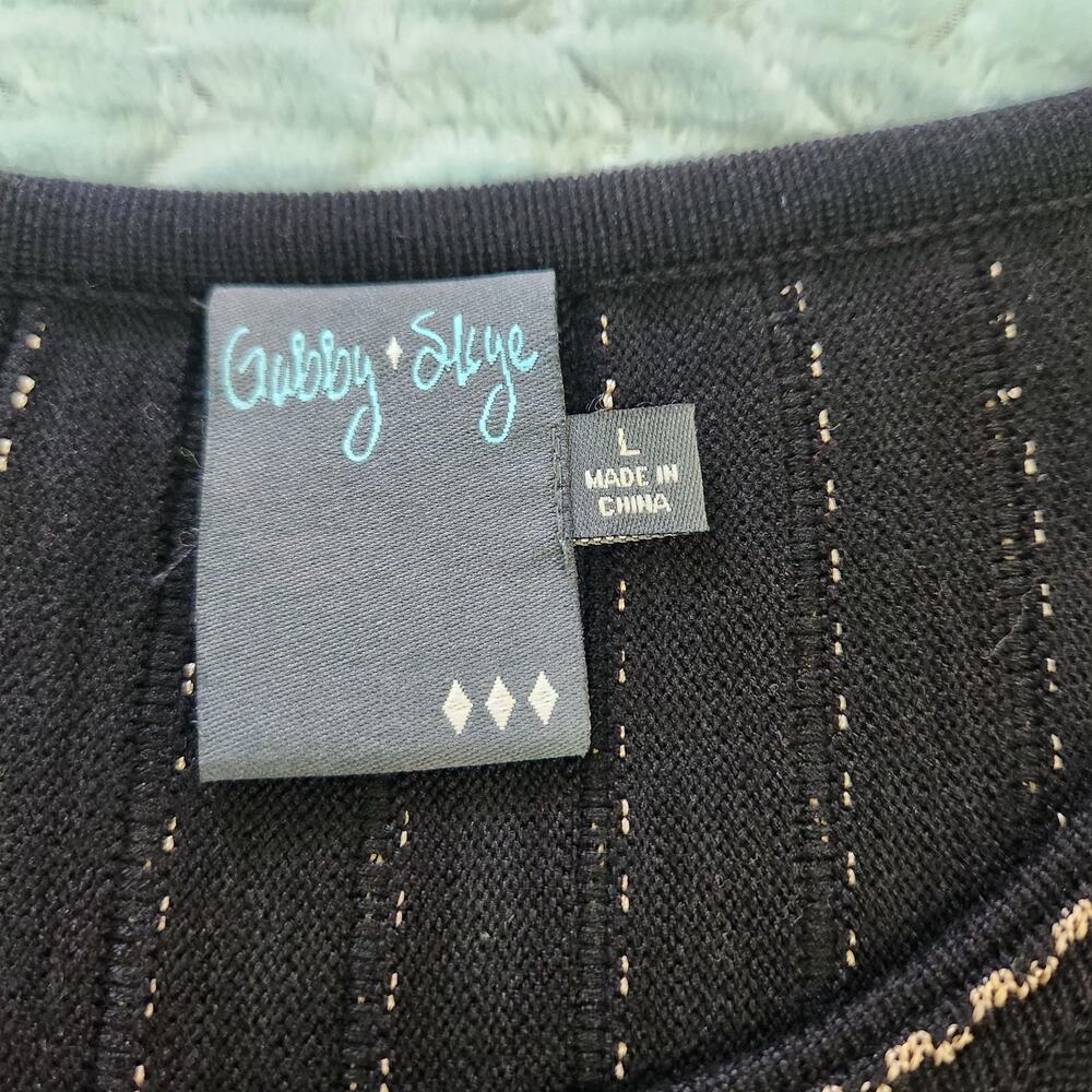 Gabby Skye Large Sweater Dress Short Sleeve Fit Flare Cozy Soft - Picture 5 of 9